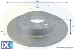 ΕΠΙΧΡΙΣΜΕΝΗ ΔΙΣΚΟΠΛΑΚΑ ΟΠΙΣΘ. OPEL  ADC1121 569109 90575113 9117772 93188707 569109 9117772 917772