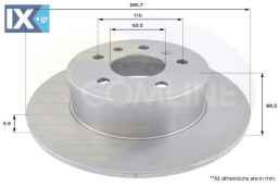 ΕΠΙΧΡΙΣΜΕΝΗ ΔΙΣΚΟΠΛΑΚΑ ΟΠΙΣΘ.  OPEL  ADC1122 5391578 569210 90512910 5391578 569210 4565693 4839015 4839338 5391578