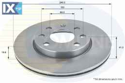 ΕΠΙΧΡΙΣΜΕΝΗ ΔΙΣΚΟΠΛΑΚΑ ΕΜΠΡΟΣΘ.OPEL  ADC1123V 569021 9195985 569021 9195985