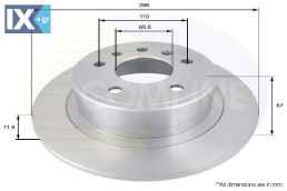 ΔΙΣΚΟΠΛΑΚΑ ΟΠΙΣΘ. OPEL  ADC1128 569208 90444513 90445521 569208 90444513