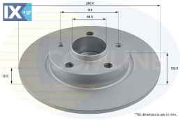 ΕΠΙΧΡΙΣΜΕΝΗ ΔΙΣΚΟΠΛΑΚΑ ΟΠΙΣΘ. NISSAN-OPE  ADC1137 4408276 4411910 4413736 4414633 91159916 91166212 93161254 93850649 4020600QAC 4020600QAE 4020600QAG 4320600QAB 4320600QAC 4320600QAD 4408276 4411910