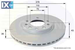 ΕΠΙΧΡΙΣΜΕΝΗ ΔΙΣΚΟΠΛΑΚΑ ΕΜΠΡΟΣΘ.OPEL  ADC1139V 5569026 93188919 5569026 93188919
