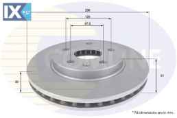 ΕΠΙΧΡΙΣΜΕΝΗ ΔΙΣΚΟΠΛΑΚΑ ΕΜΠΡΟΣΘ.OPEL  ADC1143V 13501307 13502213 569063 569421 13501307 13502213 569063 569421