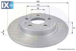 ΕΠΙΧΡΙΣΜΕΝΗ ΔΙΣΚΟΠΛΑΚΑ ΟΠΙΣΘ. CHEVROLET  ADC1152 13502134 13502135 13502136 569072 569074 13502134 13502135 1350214 569072 569074 13502136 13502864