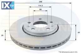 ΕΠΙΧΡΙΣΜΕΝΗ ΔΙΣΚΟΠΛΑΚΑ ΕΜΠΡΟΣΘ. OPEL-REN  ADC1163V 4422285 93866700 4422285 93866700 402066352R