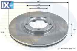 ΕΠΙΧΡΙΣΜΕΝΗ ΔΙΣΚΟΠΛΑΚΑ ΕΜΠΡΟΣΘ.FORD  ADC1204V 1514234 5025610 5029815 5209815 92VX1125AA