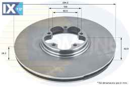 ΕΠΙΧΡΙΣΜΕΝΗ ΔΙΣΚΟΠΛΑΚΑ ΕΜΠΡΟΣΘ.FORD  ADC1213V 1387781 1568640 1738815 4041428 YC1W1125B1A YC1W1125B1B YC1W1125BA