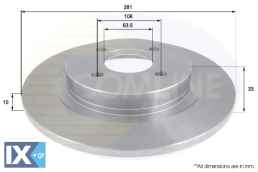 ΔΙΣΚΟΠΛΑΚΑ ΟΠΙΣΘ. FORD  ADC1224 1376138 4098427 4098428 4110588 4143445 4176921 4179406 4324591 4411312 C2S42668 C2S9231
