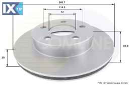 ΔΙΣΚΟΠΛΑΚΑ ΕΜΠΡΟΣΘ.FORD  ADC1230V 3765157 3903349 4028301 F5TZ1125A F67Z1125BA XL541125BA 3765157 3903349 4028301 F5TZ1125A F67Z1125BA XL541125BA