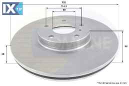 ΔΙΣΚΟΠΛΑΚΑ ΕΜΠΡΟΣΘ.FORD-LAND ROVER-NISSA  ADC1238V 40206CA010 40206EG000