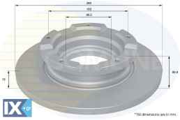 ΕΠΙΧΡΙΣΜΕΝΗ ΔΙΣΚΟΠΛΑΚΑ ΟΠΙΣΘ. FORD  ADC1241 1371421 1387152 1451161 6C112A097AB