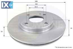 ΕΠΙΧΡΙΣΜΕΝΗ ΔΙΣΚΟΠΛΑΚΑ ΕΜΠΡΟΣΘ.FORD  ADC1243V 1523795 1535924 1546835 1679853 1892667 1892668 2017682 8V511125AA 8V511125AB 8V511125AC 8V511125AD