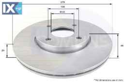 ΔΙΣΚΟΠΛΑΚΑ ΕΜΠΡΟΣΘ.FORD  ADC1244V 1335684 1360273 1445625 5S6Y1125AA 5S6Y1125AB 5S6Y1125AC