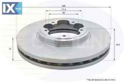 ΕΠΙΧΡΙΣΜΕΝΗ ΔΙΣΚΟΠΛΑΚΑ ΕΜΠΡΟΣΘ. FORD  ADC1250V 1763885 1842994 2110008 2110010 2256036