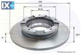 ΕΠΙΧΡΙΣΜΕΝΗ ΔΙΣΚΟΠΛΑΚΑ ΟΠΙΣΘ. FORD  ADC1255 1764283 2013002