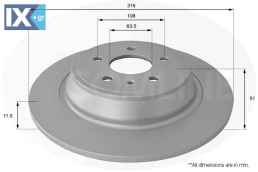 ΔΙΣΚΟΠΛΑΚΑ ΟΠΙΣΘ. FORD  ADC1275 2019282 5202205 DG9C2A315CD