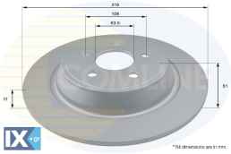 ΕΠΙΧΡΙΣΜΕΝΗ ΔΙΣΚΟΠΛΑΚΑ ΟΠΙΣΘ.  FORD  ADC1290 2008440 2019881 5310798 E1GC2A315CB E1GC2A315CC