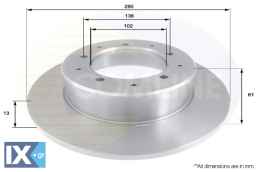 ΔΙΣΚΟΠΛΑΚΑ ΟΠΙΣΘ. LAND ROVER  ADC1303 571912 FRC9831 FTC1381 FTC461 571912 FRC9831 FTC1381 FTC3846 LR017953