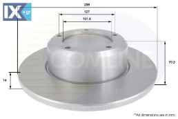 ΔΙΣΚΟΠΛΑΚΑ ΕΜΠΡΟΣΘ.LAND ROVER  ADC1310 571762 FRC7329 R571762 RTC3194 571762 FRC7329 LR017951 R571762