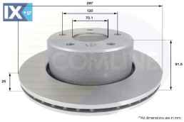 ΕΠΙΧΡΙΣΜΕΝΗ ΔΙΣΚΟΠΛΑΚΑ ΕΜΠΡΟΣΘ.LAND ROVE  ADC1320V ANR4582 SBD000380 SDB000380