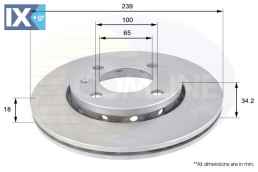 ΔΙΣΚΟΠΛΑΚΑ ΕΜΠΡΟΣΘ.VW-SEAT  ADC1413V 6N0615301C 6N0615301F 6N0615301C 6N0615301F