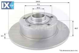 ΔΙΣΚΟΠΛΑΚΑ ΟΠΙΣΘIA  AUDI  ADC1419 8D0615301B