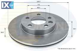 ΔΙΣΚΟΠΛΑΚΑ ΕΜΠΡΟΣΘ.VW  ADC1421V 701615301F 7D0615301C