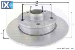 ΔΙΣΚΟΠΛΑΚΑ ΟΠΙΣΘ. VW - SEAT  ADC1424 357615601A 357615601B 357615601A 357615601B