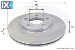 ΕΠΙΧΡΙΣΜΕΝΗ ΔΙΣΚΟΠΛΑΚΑ ΕΜΠΡΟΣΘ.VW  ADC1425V 8E0615301A 8E0615301C