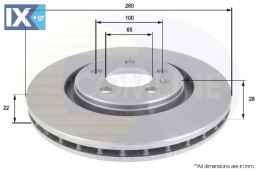 ΔΙΣΚΟΠΛΑΚΑ ΕΜΠΡΟΣΘ.VW  ADC1428V 1H0615301 1H0615301A 1H0615301A 1H0615301 1H0615301A