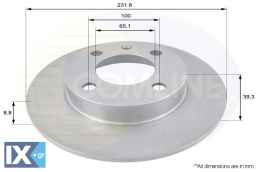ΔΙΣΚΟΠΛΑΚΑ ΟΠΙΣΘ. SEAT-VW  ADC1439 6N0615601A 6N0615601B 6N0615601A 6N0615601B