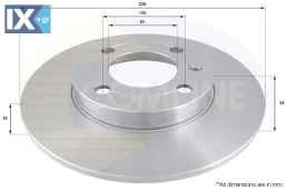 ΔΙΣΚΟΠΛΑΚΑ ΕΜΠΡΟΣΘ.SEAT-VW  ADC1442 6N0615301 6NO615301 6N0615301