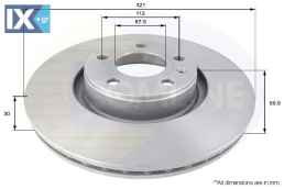 ΕΠΙΧΡΙΣΜΕΝΗ ΔΙΣΚΟΠΛΑΚΑ ΕΜΠΡΟΣΘ.AUDI  ADC1465V 4E0615301AD 4F0615301E