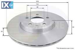 ΕΠΙΧΡΙΣΜΕΝΗ ΔΙΣΚΟΠΛΑΚΑ ΕΜΠΡΟΣΘ.AUDI  ADC1476V 8K0615301 8W0615301G