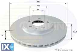 ΕΠΙΧΡΙΣΜΕΝΗ ΔΙΣΚΟΠΛΑΚΑ ΕΜΠΡΟΣΘ.AUDI  ADC1477V 8K0615301A