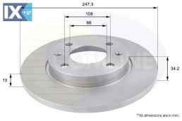 ΕΠΙΧΡΙΣΜΕΝΗ ΔΙΣΚΟΠΛΑΚΑ ΕΜΠΡΟΣΘ.CITROEN-P  ADC1508 4246R8 4246R9 4249A5 E169014 169014 4246R8 4246R9 4249A5 E169014