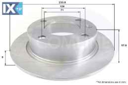 ΔΙΣΚΟΠΛΑΚΑ ΟΠΙΣΘ. CITROEN  ADC1514 95667811 E169114