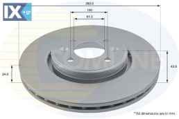 ΕΠΙΧΡΙΣΜΕΝΗ ΔΙΣΚΟΠΛΑΚΑ ΕΜΠΡΟΣΘ.RENAULT  ADC1517V 7700426389 7700428389 7701205086 7701205230 7701205842 7701206118 7701207829