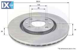 ΕΠΙΧΡΙΣΜΕΝΗ ΔΙΣΚΟΠΛΑΚΑ ΕΜΠP. CITROEN - P  ADC1519V 1606401480 3557911 4246W2 4246W8 424917 424918 424984 4249J6 3557911 1606401480 1618862780 4246W2 4246W8 424917 424918 424984 4249J6 E169142 16064014
