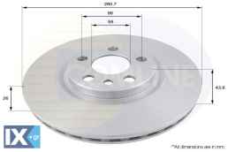 ΕΠΙΧΡΙΣΜΕΝΗ ΔΙΣΚΟΠΛΑΚΑ ΕΜΠΡΟΣΘ.CITROEN-P  ADC1522V 1606400580 4246J2 4246J3 4249C8 4249H5 E169008 1606400580 4246J2 4246J3 4249C8 4249H5 E169008 1309392080 1317651080 71738908