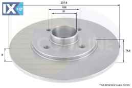 ΔΙΣΚΟΠΛΑΚΑ ΟΠΙΣΘ. RENAULT  ADC1526 7700605006 7700805148 7701204302 7701204303