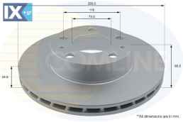 ΕΠΙΧΡΙΣΜΕΝΗ ΔΙΣΚΟΠΛΑΚΑ ΕΜΠΡΟΣΘ.CITROEN  ADC1535V 1607872080 4246L2 4246L4 4246Y1 424926 424927 424999 4249K3 1607872080 4246L2 4246L3 4246L4 4246Y1 424926 424927 424999 4249H8 4249K3 E169019 130050108