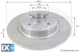 ΕΠΙΧΡΙΣΜΕΝΗ ΔΙΣΚΟΠΛΑΚΑ ΟΠΙΣΘ. RENAULT  ADC1540 7701206327 7701206328
