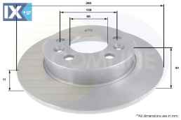 ΔΙΣΚΟΠΛΑΚΑ ΟΠΙΣΘ. RENAULT  ADC1541 7700800003 7701201296 7701204296 7701205296 7701205845 8481167