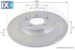 ΕΠΙΧΡΙΣΜΕΝΗ ΔΙΣΚΟΠΛΑΚΑ ΟΠΙΣΘ. PEUGEOT  ADC1551 4246P9 424972 4249C1 E169157 4246P9 424972 4249C1 E169157