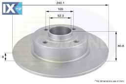ΕΠΙΧΡΙΣΜΕΝΗ ΔΙΣΚΟΠΛΑΚΑ ΟΠΙΣΘ. RENAULT  ADC1555 7701207823 8200038305