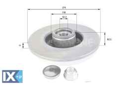 ΕΠΙΧΡΙΣΜΕΝΗ ΔΙΣΚΟΠΛΑΚΑ ΟΠΙΣΘ. RENAULT  ADC1560 7701472838 7701713008 8200367094 8200655249