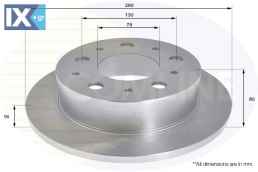 ΕΠΙΧΡΙΣΜΕΝΗ ΔΙΣΚΟΠΛΑΚΑ ΟΠΙΣΘ.  CITROEN-F  ADC1578 1607880580 424939 424940 4249A2 4249K8 1607880580 424939 424940 4249A2 4249K8 51740248 51749275