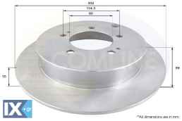 ΕΠΙΧΡΙΣΜΕΝΗ ΔΙΣΚΟΠΛΑΚΑ ΟΠΙΣΘ. CITROEN  ADC1586 4615A035 4249F4 424961 424962 4249F4