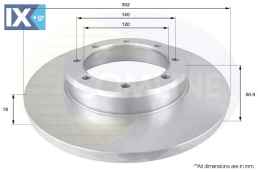 ΕΠΙΧΡΙΣΜΕΝΗ ΔΙΣΚΟΠΛΑΚΑ ΟΠΙΣΘ.  NISSAN-OP  ADC1598 4421180 93168942 4320600Q0B 4320600Q0C 93168942 432067943R